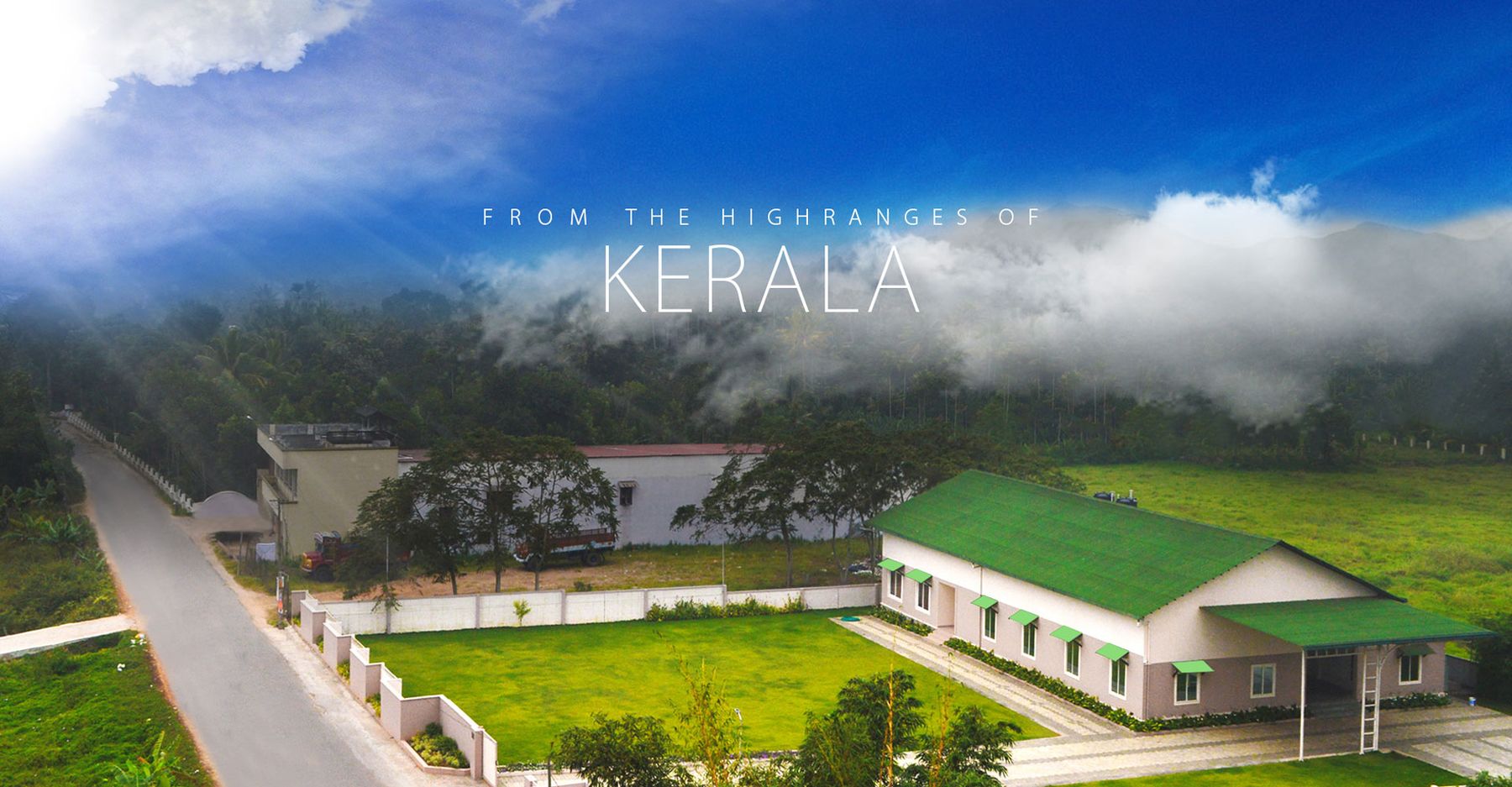Aerial view of Feroke, Kozhikode — Hillwood Group's base